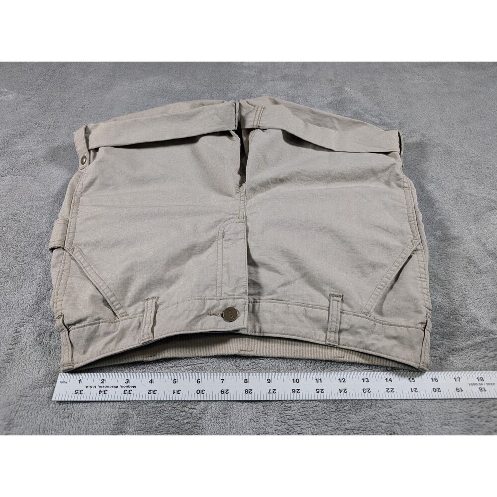 Carhartt Smithville Ripstop Shorts Womens 10 Tan Mid Rise Workwear Pockets - Picture 9 of 12
